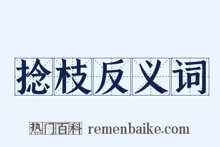 捻枝反义词是什么意思的图片